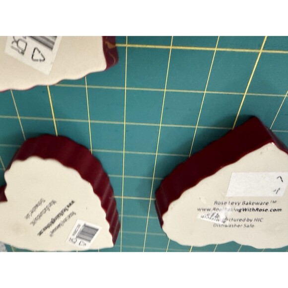 Rose Levy Beranbaum Sweetheart Bakeware Heart Shaped Dish Ceramic Set of 4 Crème - Picture 6 of 14